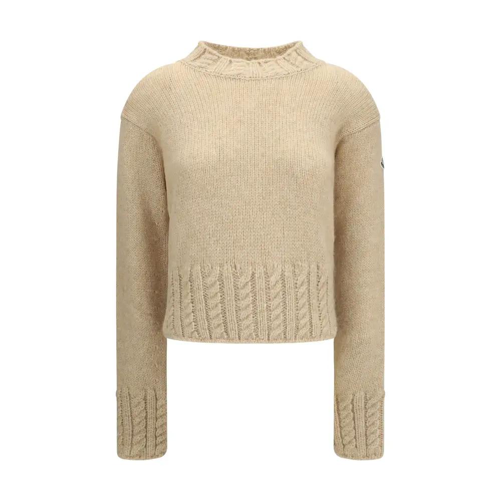 Moncler Moncler Beige Alpaca Vicugna Pacos Turtleneck