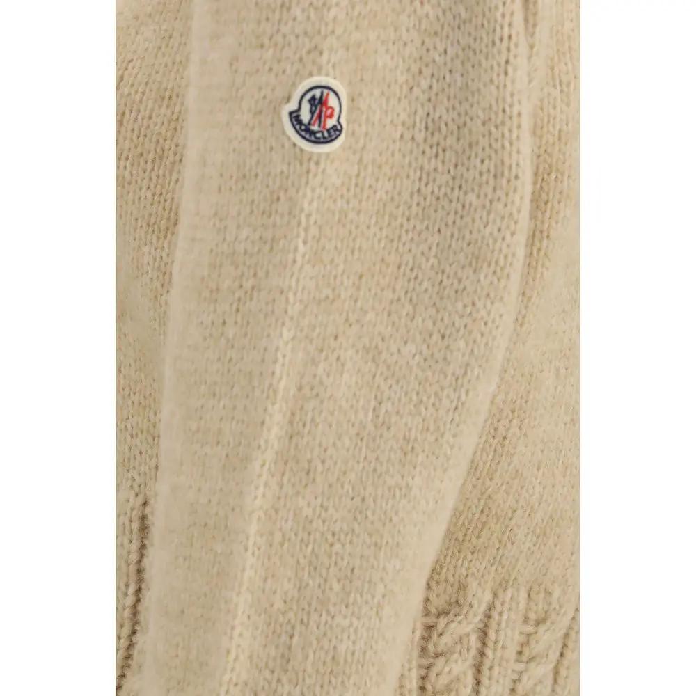 Moncler Beige Alpaca Vicugna Pacos Turtleneck