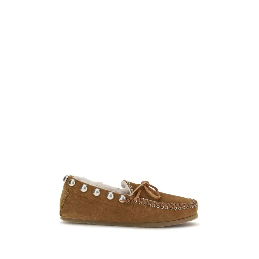Isabel Marant Isabel Marant Brown Calf Leather Bos Taurus Slip-On Loafers