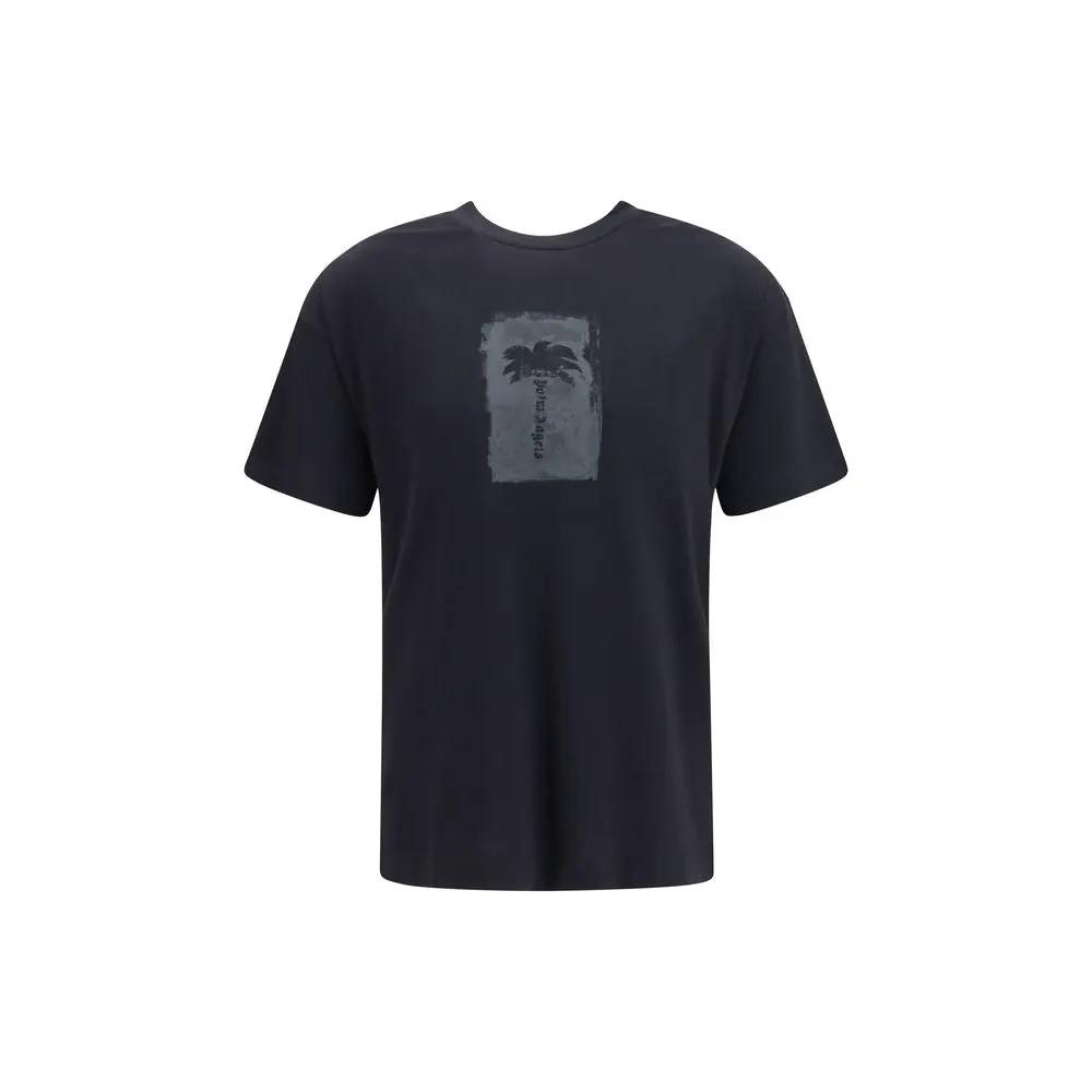 Palm Angels Palm Angels Black Cotton T-Shirt