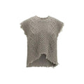 R13 Beige Wool Oves Aries Sleeveles Sweater