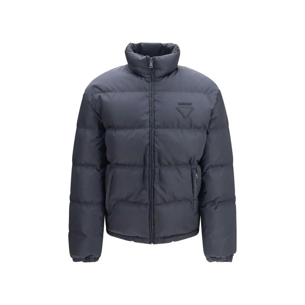 Prada Blue Polyamide Full-Length Jacket