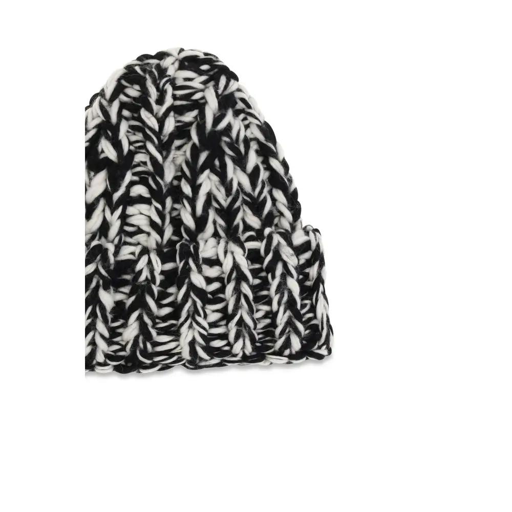 Ami Paris Black Wool Oves Aries Beanie