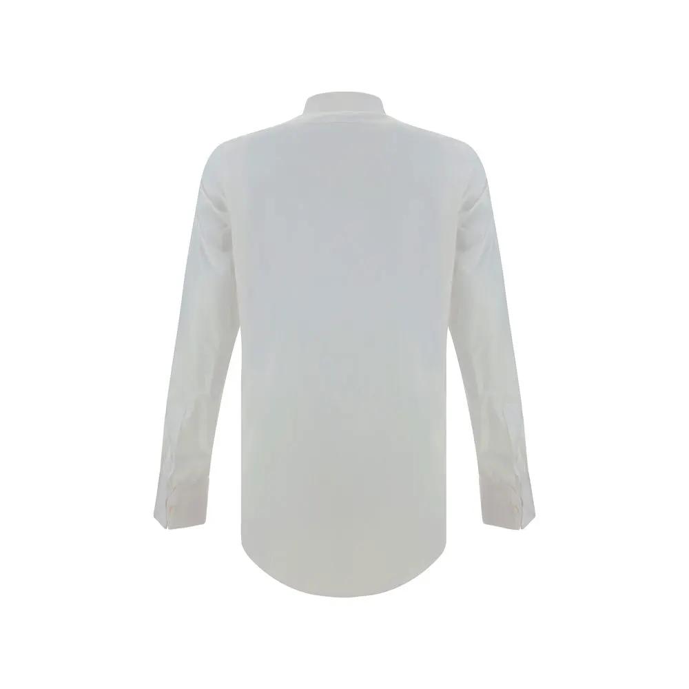 Finamore White Cotton Dress Shirt