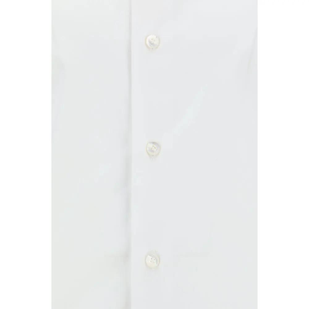 Finamore White Cotton Dress Shirt