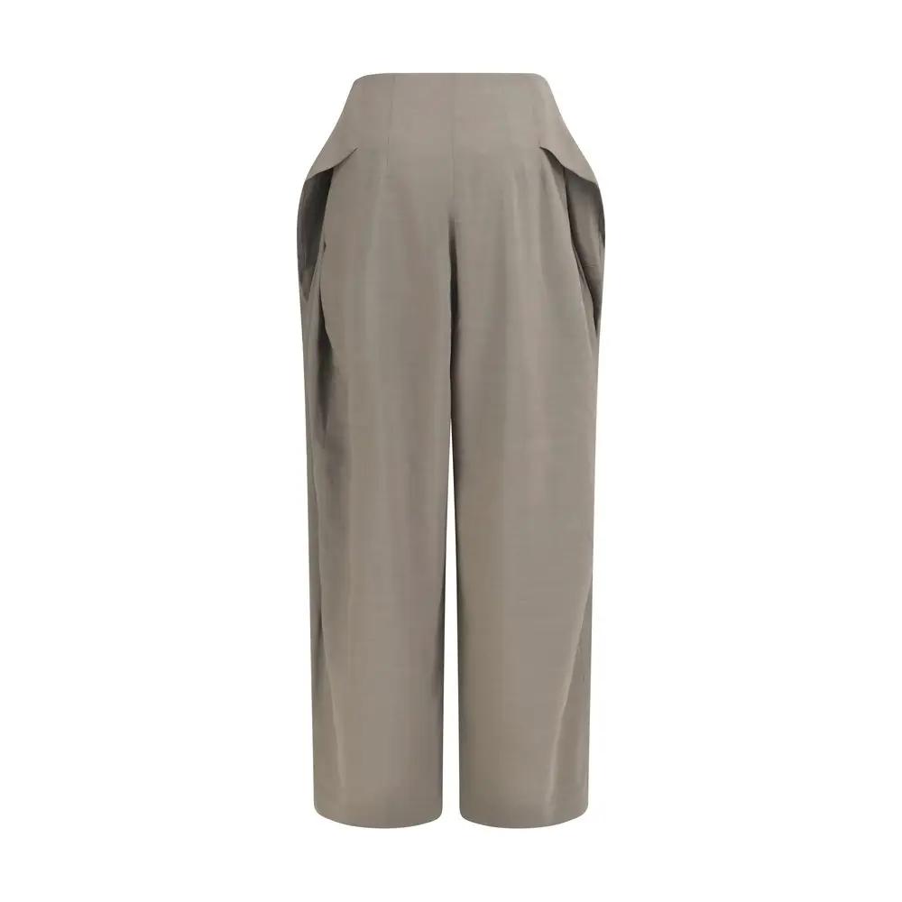 Jacquemus Gray Wool Oves Aries Flared Pants