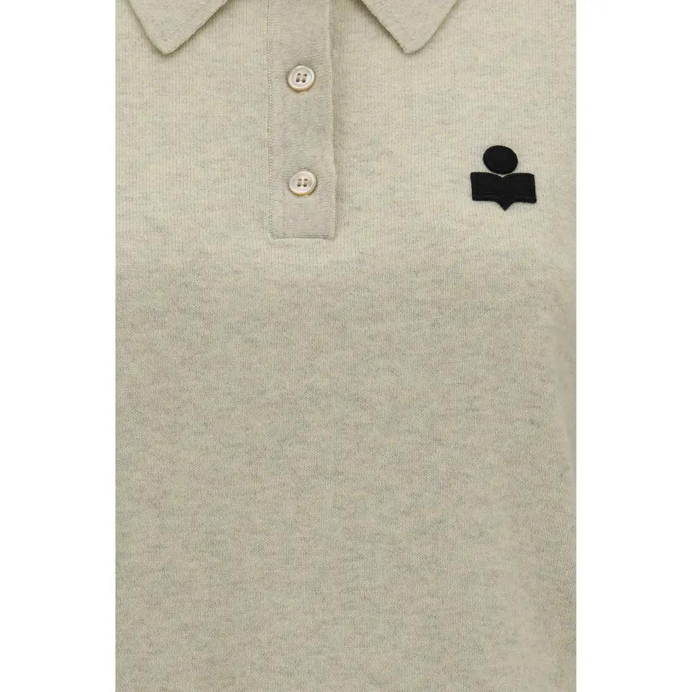 Isabel Marant Étoile Gray Cotton Polo Shirt