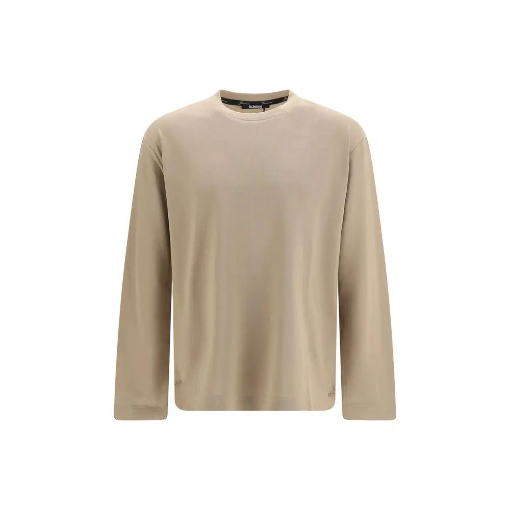Jacquemus Jacquemus Beige Paper Long Sleeve T-Shirt