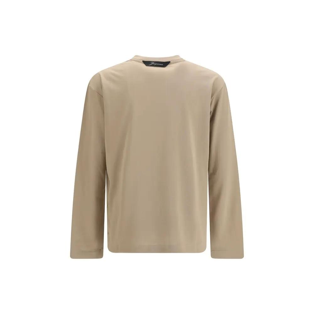 Jacquemus Jacquemus Beige Paper Long Sleeve T-Shirt