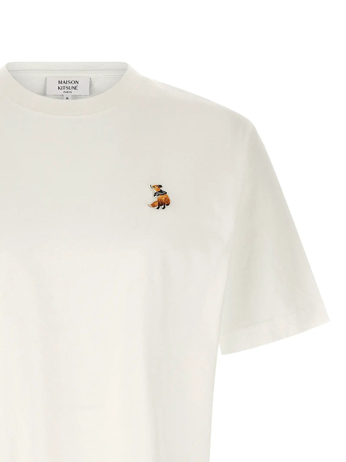 T-shirt Maison Kitsuné en coton biologique blanc