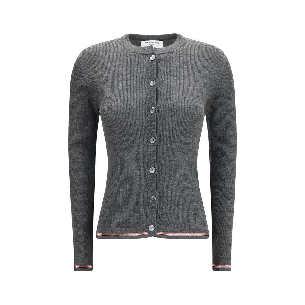 Thom Browne Gray Wool Oves Aries Cardigan