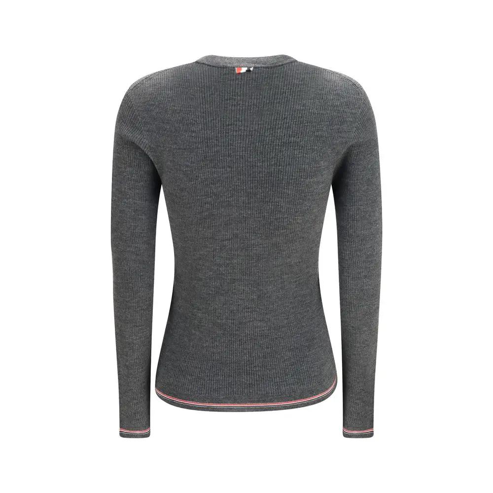 Thom Browne Gray Wool Oves Aries Cardigan