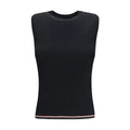 Thom Browne Black Wool Oves Aries Sleeveles T-Shirt