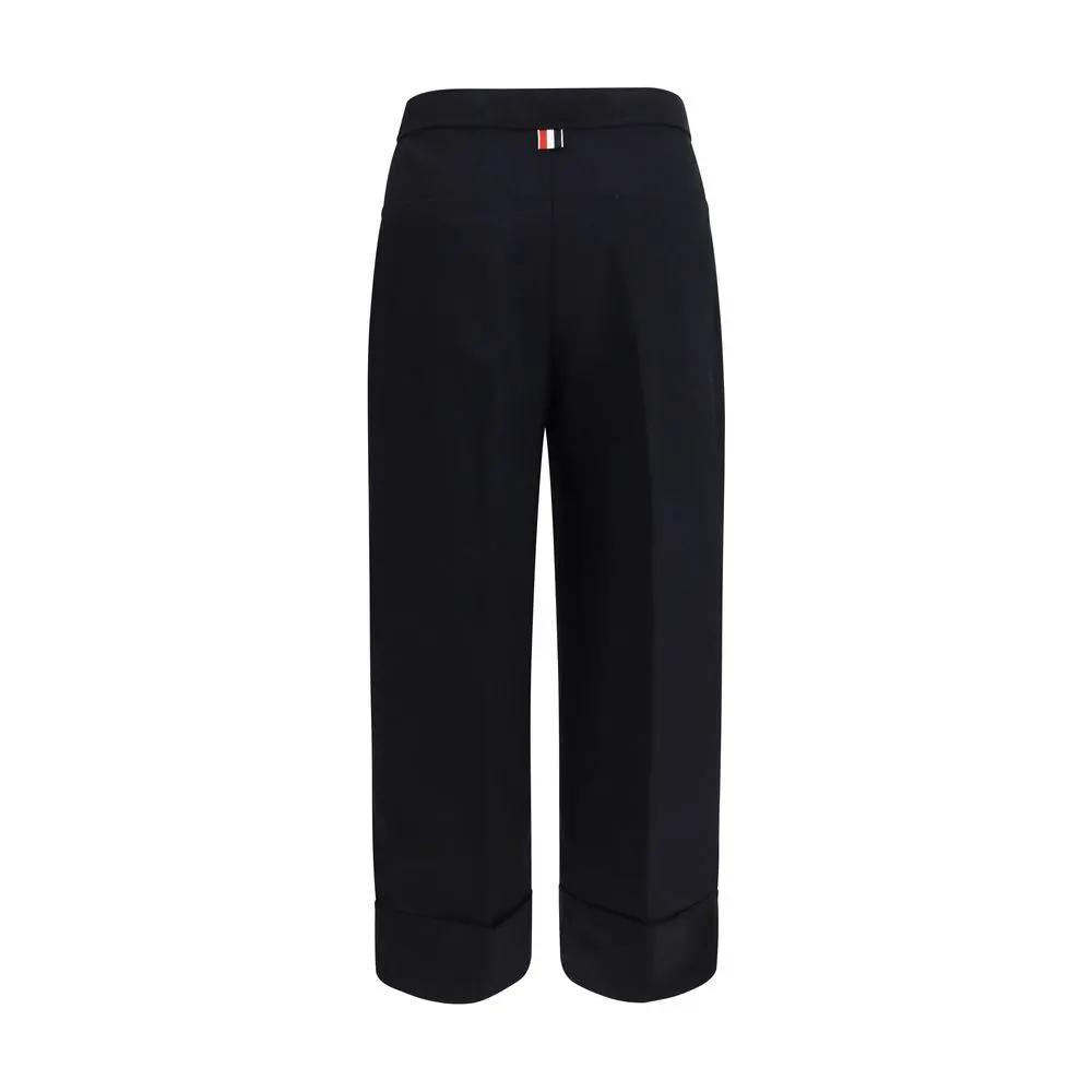 Tailleur-pantalon Thom Browne en laine bleue Oves Aries