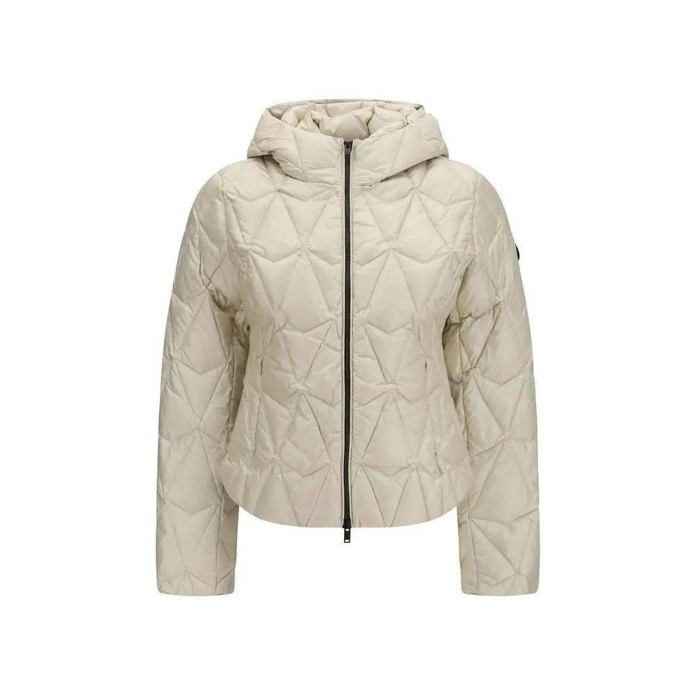 Moose Knuckles Beige Goose Down Full-Length Jacket