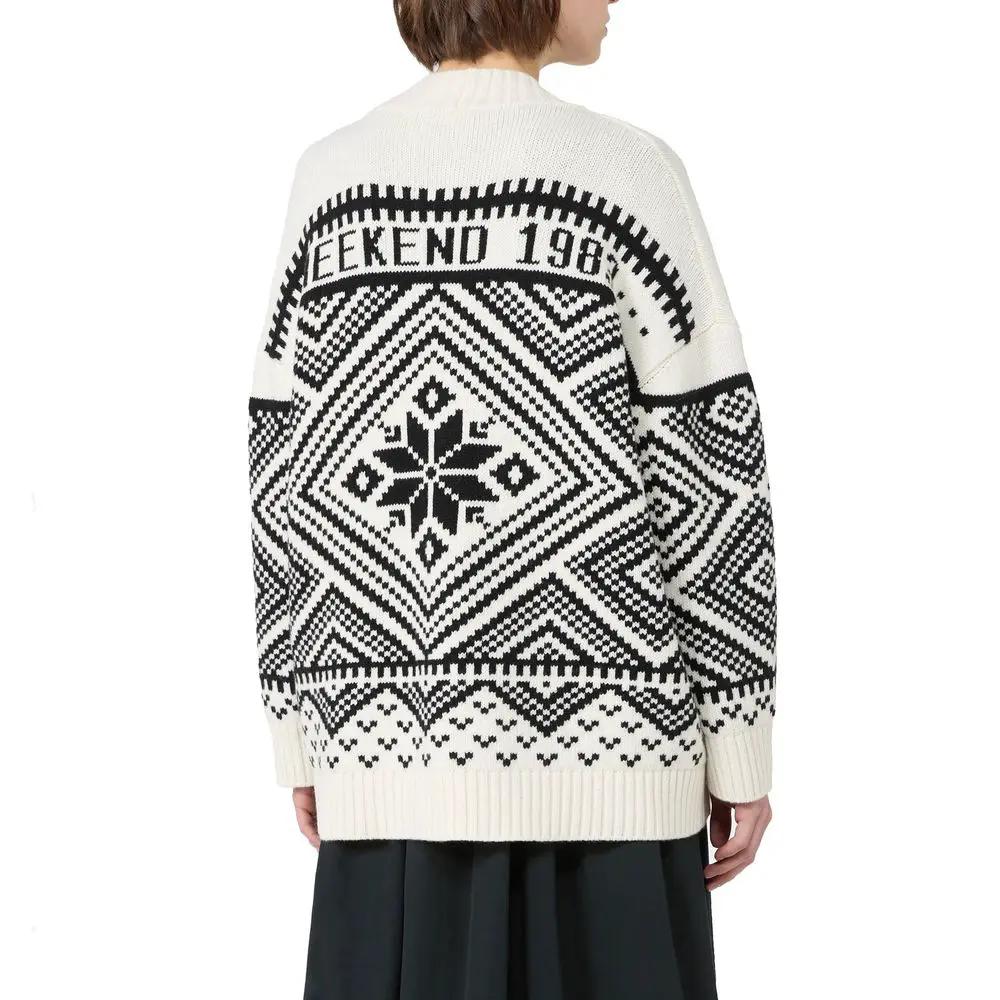 Cardigan Max Mara blanc en laine vierge
