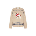 Max Mara Sweat-shirt beige en laine vierge