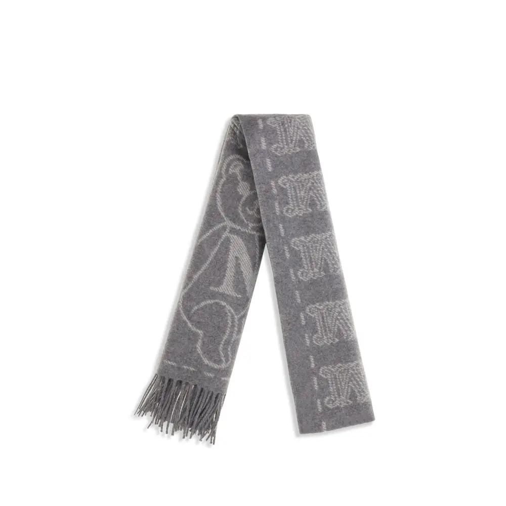 Max Mara Max Mara Gray Cashmere Scarf