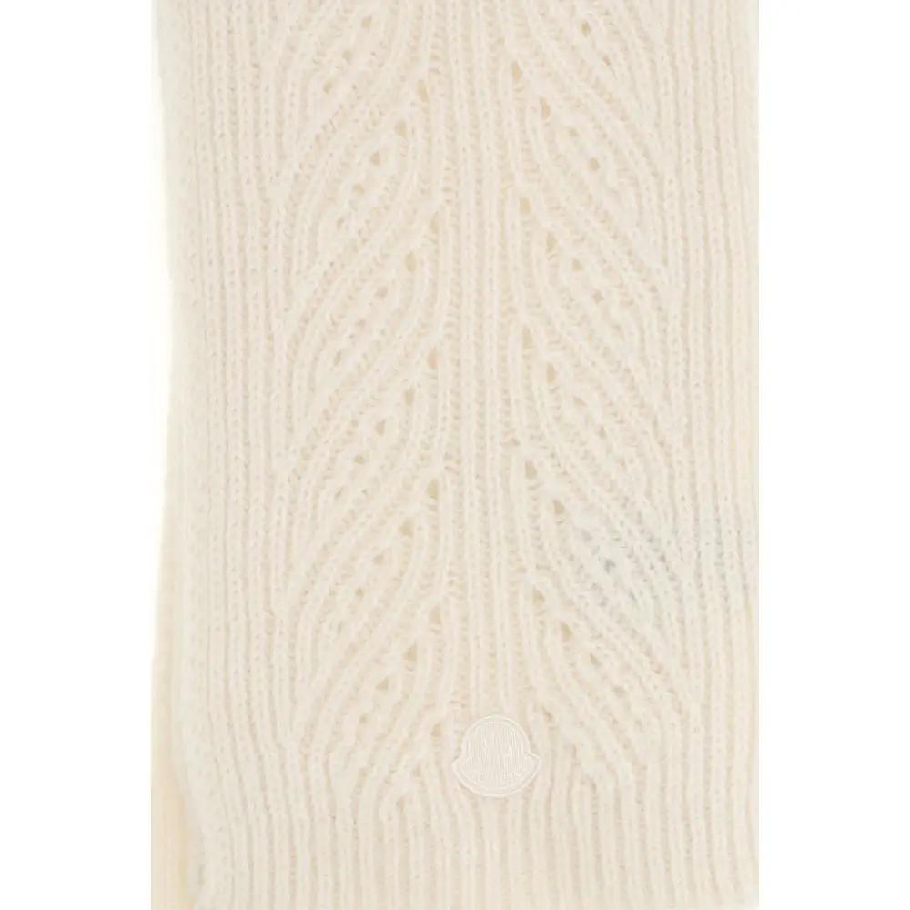 Moncler Moncler Beige Wool Oves Aries Foulard