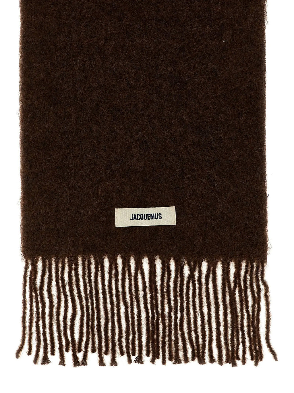 Jacquemus Brown Alpaca Leather Foulard