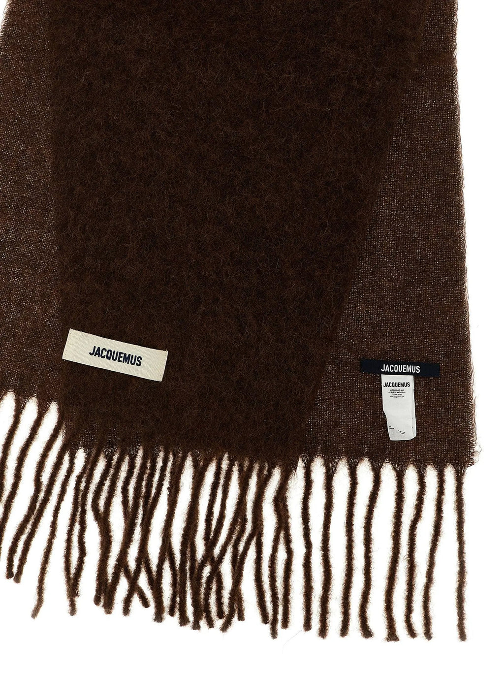 Jacquemus Brown Alpaca Leather Foulard