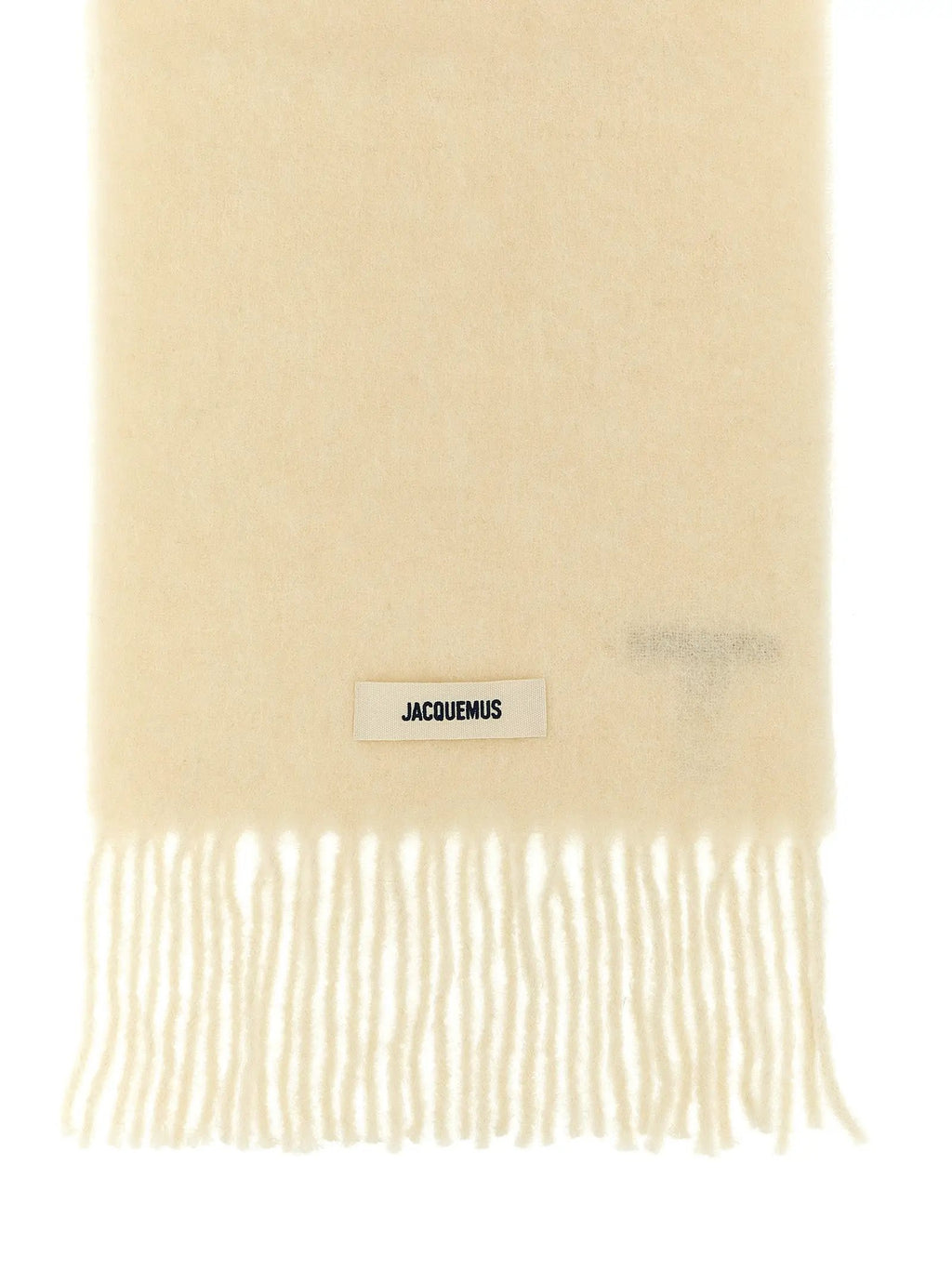 Foulard Jacquemus en cuir d'alpaga blanc