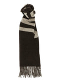 Foulard Jacquemus en laine marron