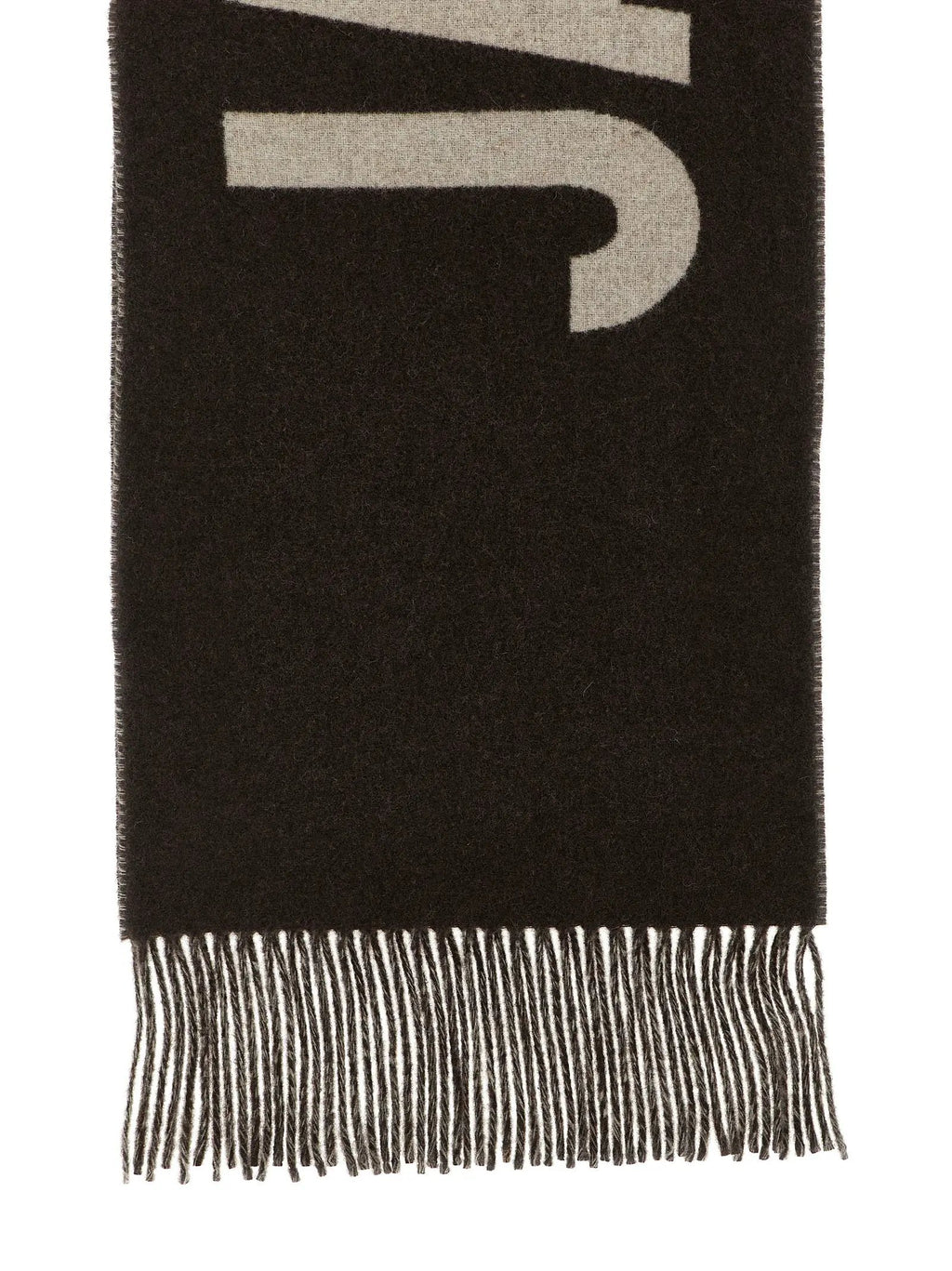Foulard Jacquemus en laine marron