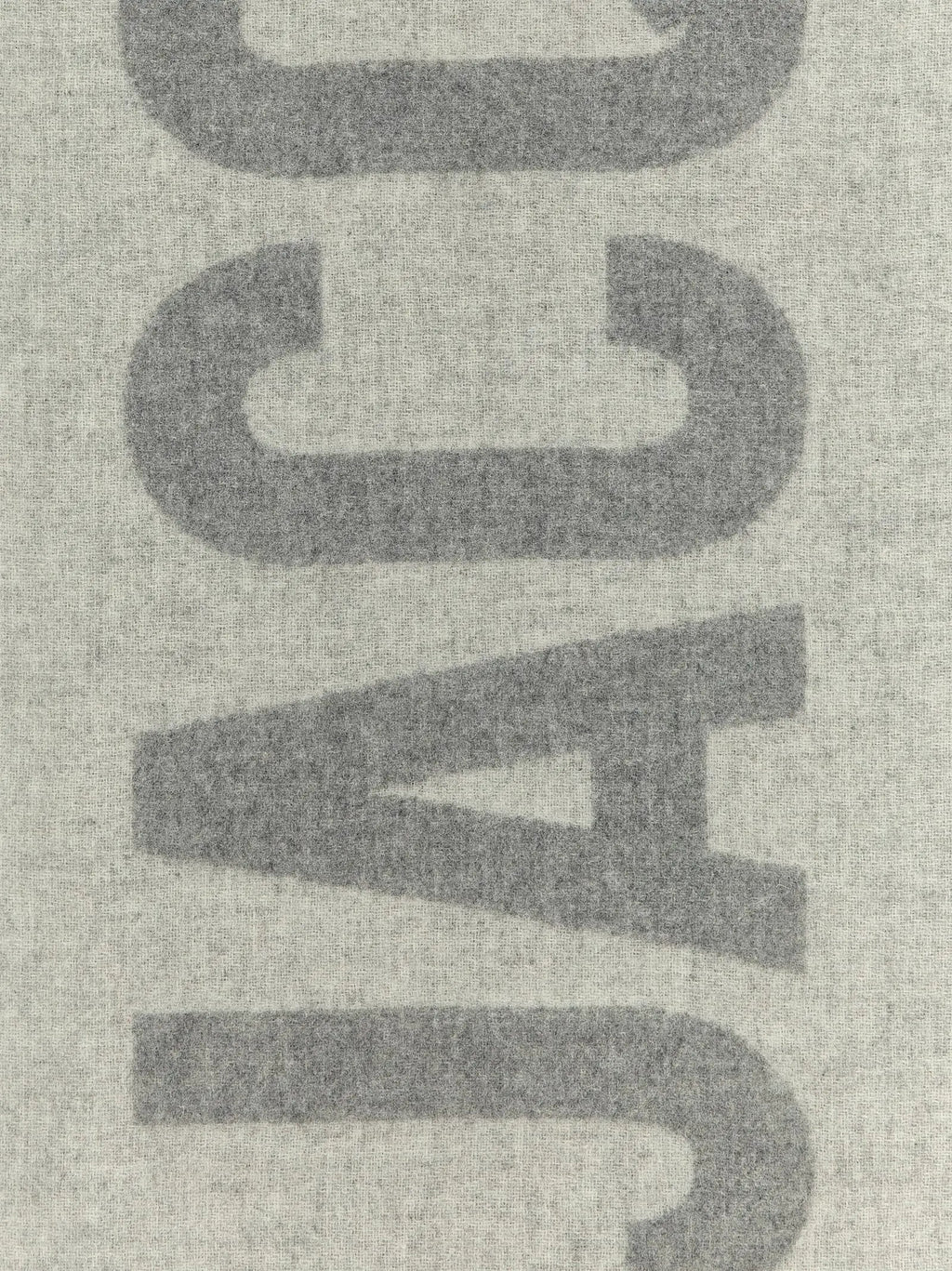 Foulard en laine gris Jacquemus