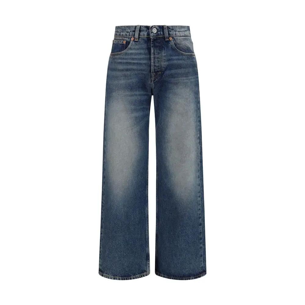 Our Legacy Our Legacy Blue Cotton Relaxed Fit Jeans