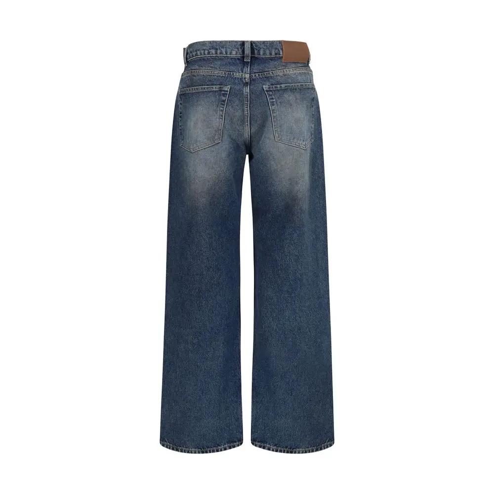 Our Legacy Our Legacy Blue Cotton Relaxed Fit Jeans