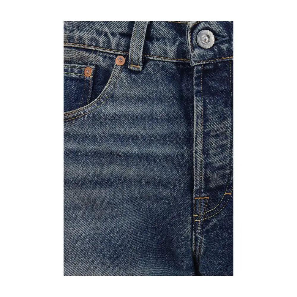 Our Legacy Blue Cotton Relaxed Fit Jeans
