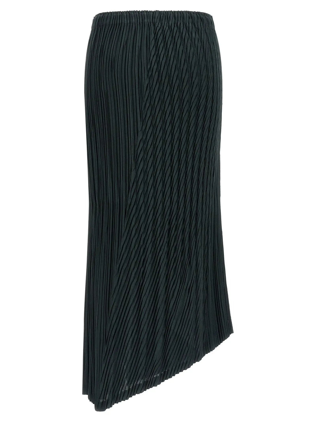 Issey Miyake Blue Polyester Midi Skirt