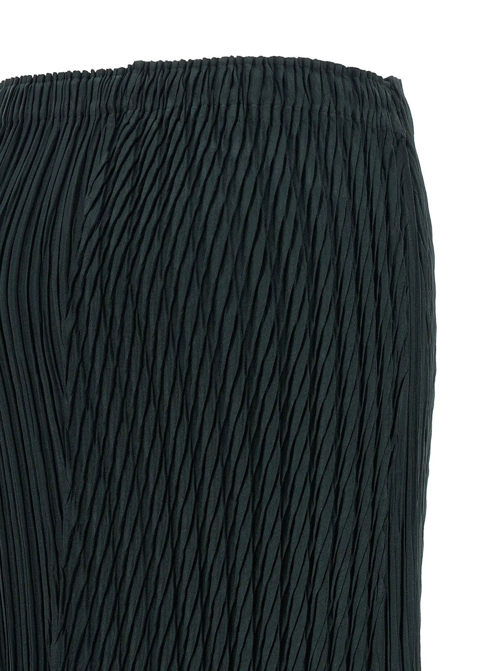 Issey Miyake Blue Polyester Midi Skirt