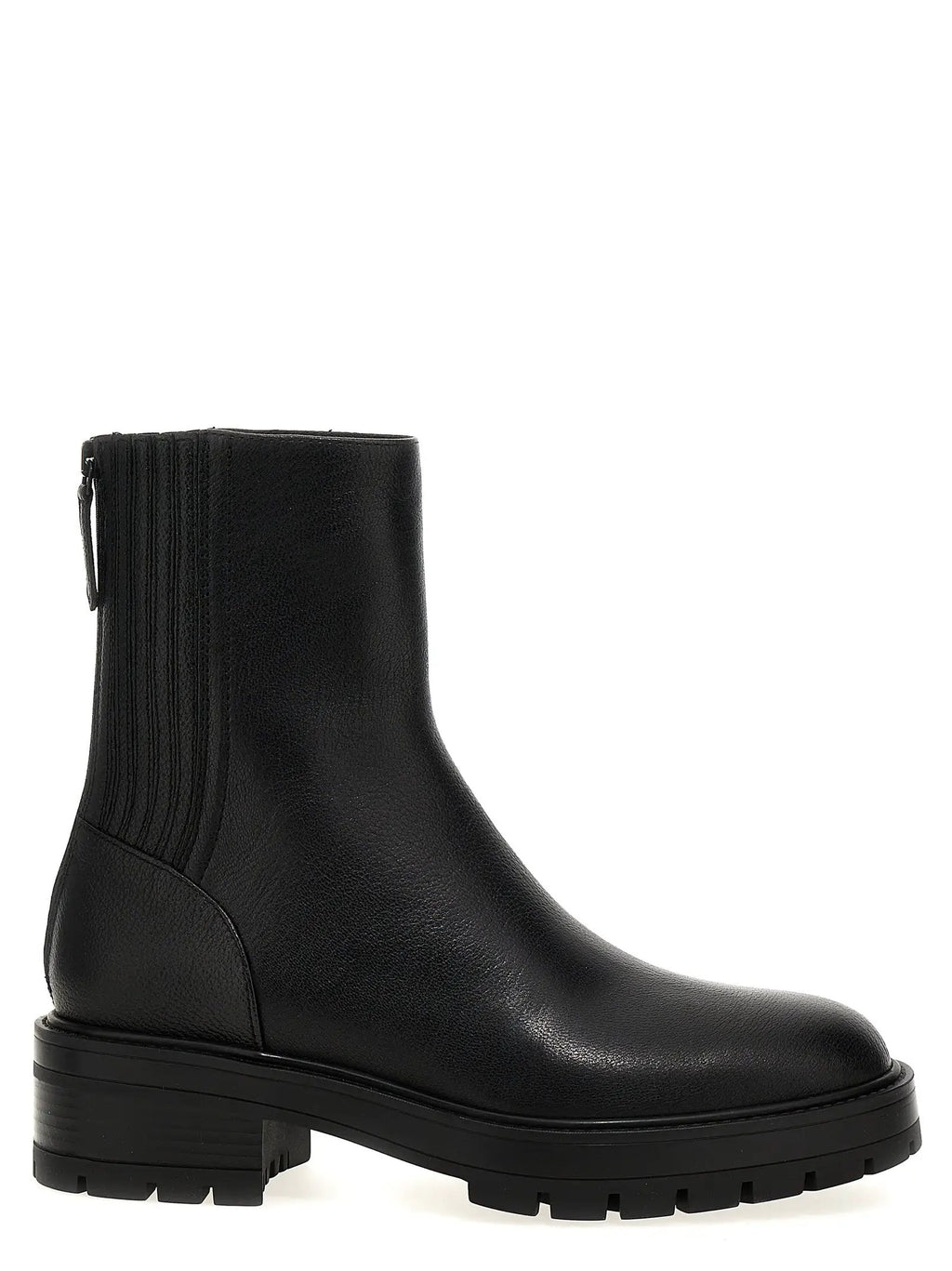 Bottines Aquazzura en cuir de veau noir