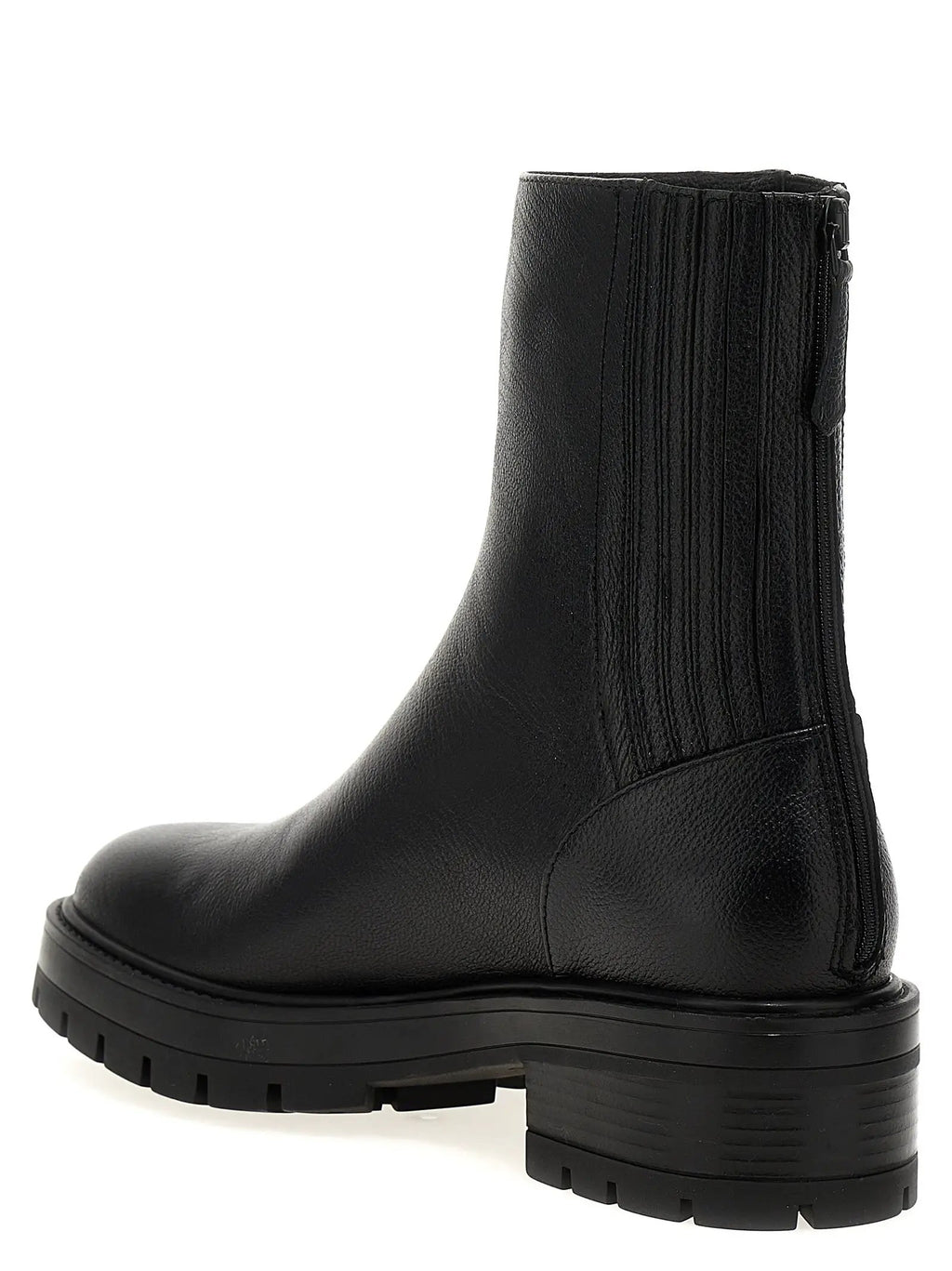 Bottines Aquazzura en cuir de veau noir