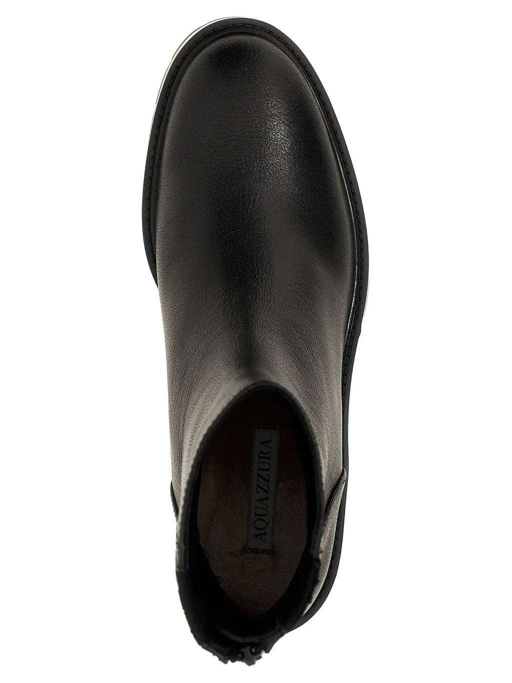 Bottines Aquazzura en cuir de veau noir