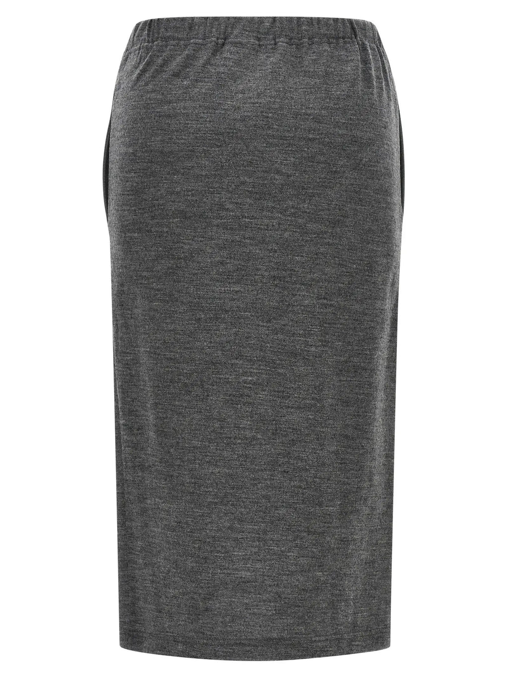 Junya Watanabe Gray Wool Midi Skirt
