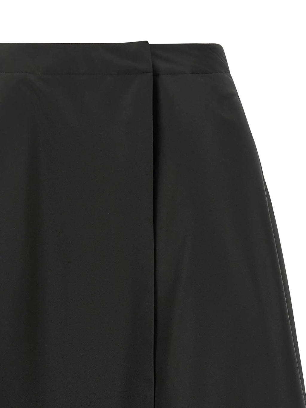 Moncler Black Polyester Midi Skirt