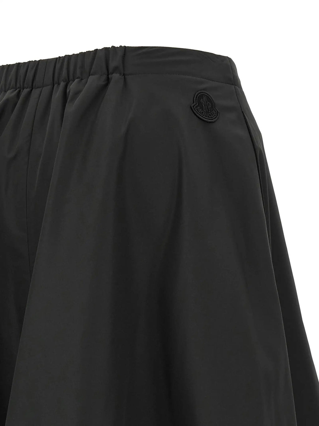 Moncler Black Polyester Midi Skirt