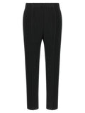 Issey Miyake Black Polyester Cropped Pants