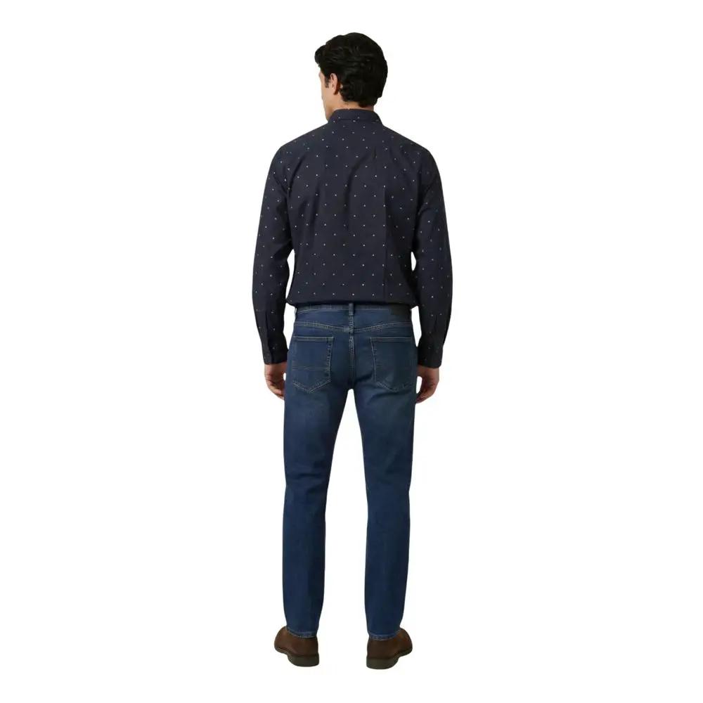 Armani Exchange Armani Exchange Blue Cotton Pattern Shirt