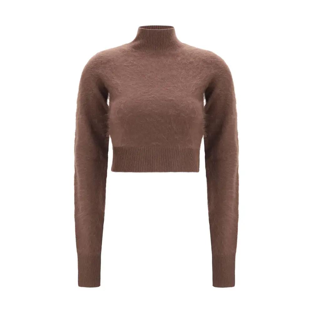 Sweat-shirt Max Mara marron en cachemire
