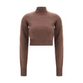 Sweat-shirt Max Mara marron en cachemire