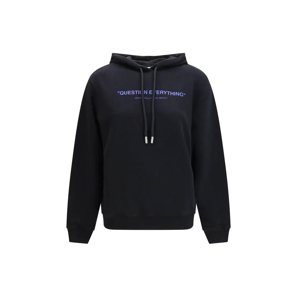 Off-White Black Cotton Sweatshirt