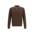 Burberry Burberry Brown Wool Oves Aries Dress Shirt