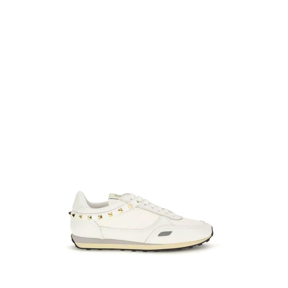 Valentino Garavani Valentino Garavani White Calf Leather Bos Taurus Athletic Sneakers
