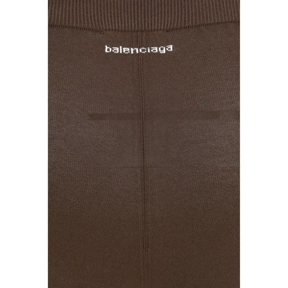 Balenciaga Brown Viscose Leggings