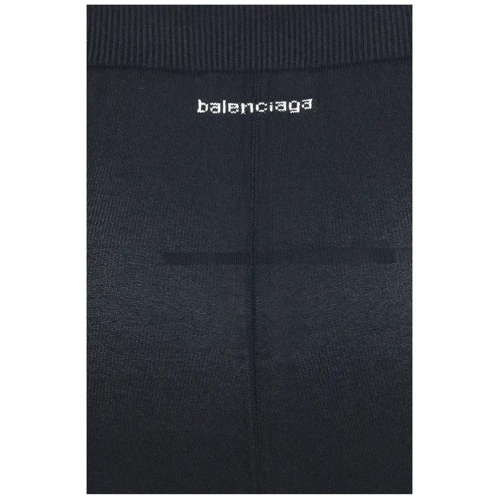 Balenciaga Black Viscose Leggings