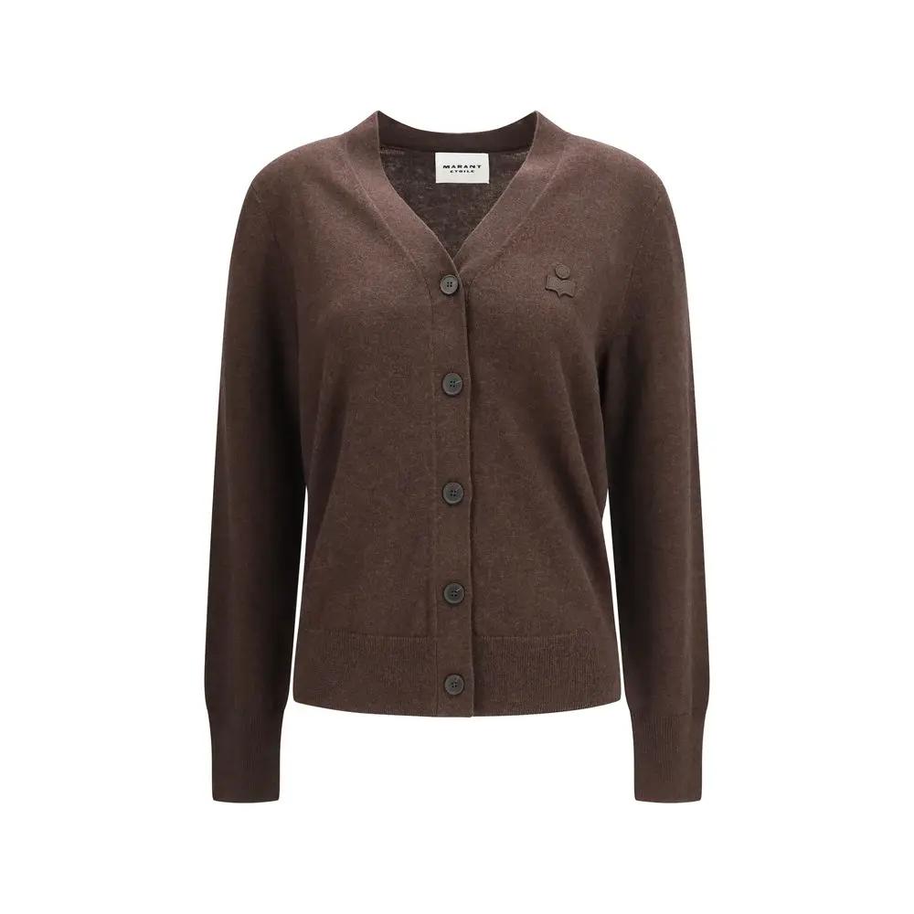 Gilet en coton marron Isabel Marant Étoile